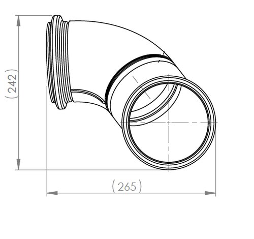 Exhaust Pipe w. flex, D2S+ for Volvo