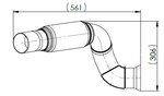 Exhaust Pipe w. Bellow for Mercedes