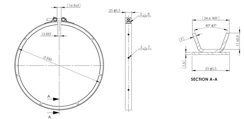 Exhaust Clamp for Caterpillar