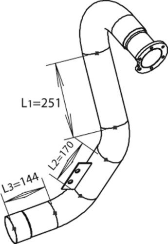 TUBE-AVANT TUBE-4830291   IVECO