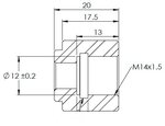 Universal Fitting, M14X1,5 / Ø7,4