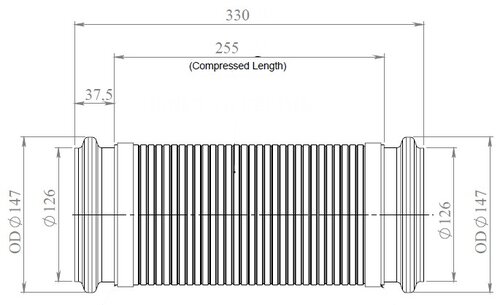 Exhaust Flex, D2S+ for Volvo, E-line