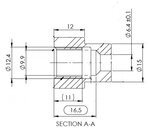 Universal Fitting, M12X1,25 / Ø6,4