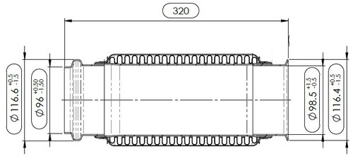 Exhaust Bellow for Peterbilt