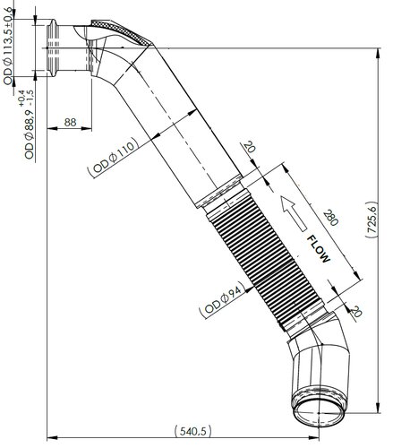 Flex Pipe for Scania