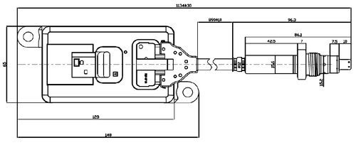 NOx Sensor for Mercedes (Pre SCR)