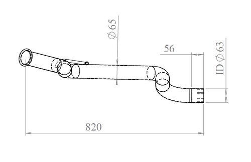 Pipe for Iveco