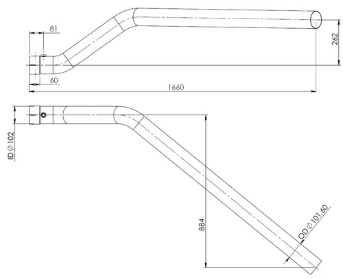 Pipe for Iveco