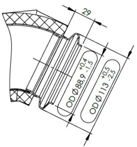 Insulated Exhaust Pipe for DAF