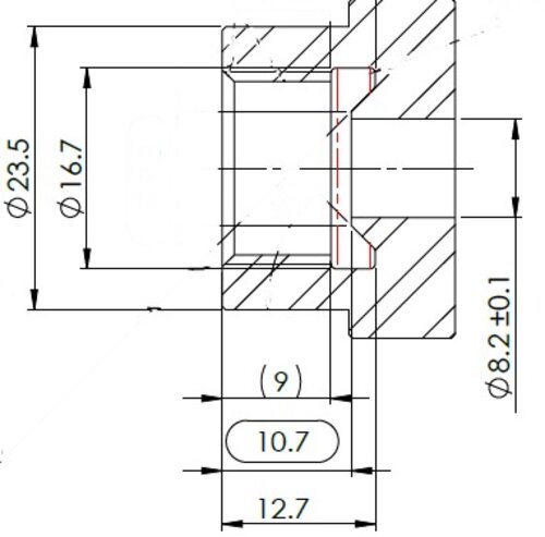 Universal Fitting, M16X1,5 / Ø8,2