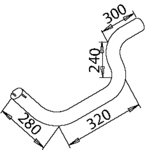 TUBE-AVANT TUBE-655.490.1519 MERCEDES