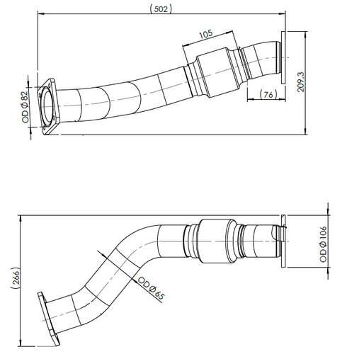 Pipe for Iveco