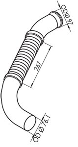 Pipe for Bedford/Optare