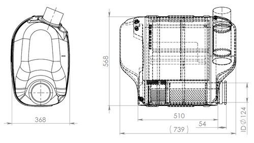 Silencer W. SCR for Iveco