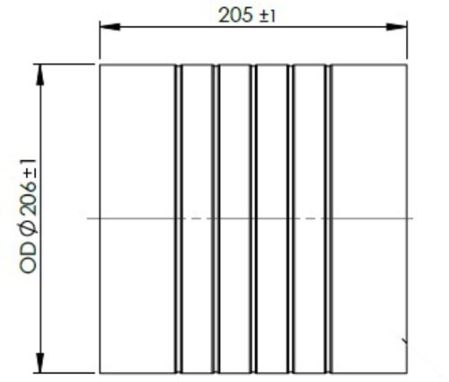 INSERT SILENCIEUX -UNIVERSEL-DOC 206x205