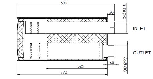 Silencer for Iveco