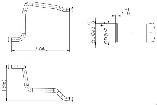 Water Coolant Pipe for MAN