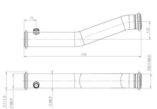 Pipe for DAF