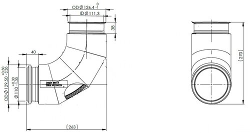 Insulated Exhaust Pipe for MAN