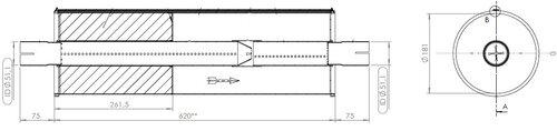 Silencer for Mercedes, ALU