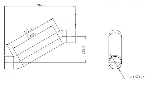 Exhaust Pipe for Kenworth