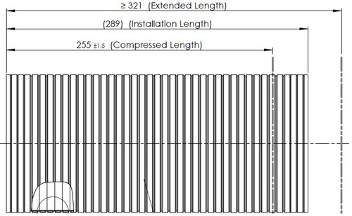 Flex Pipe, D2S+, Ø=128.3 / L=255, SS