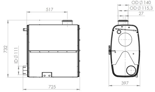 Silencer W. SCR for MAN