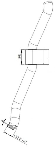 Exhaust Pipe for Scania, E-line