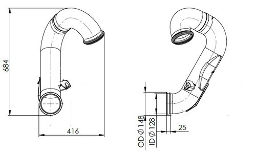 Exhaust Pipe for Renault/Volvo