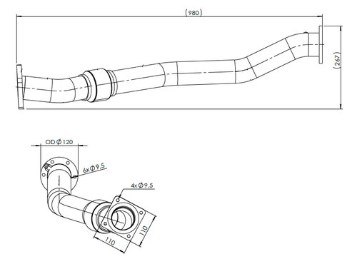 Pipe for Iveco