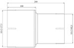 Pipe Adaptor ID/ID=102.1/127.5 L=200, ALU