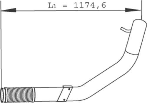 Pipe for Iveco