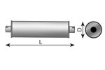 SILENCIEUX -UNIVERSEL-TORPEDO MUFFLER 184X800/ 90MM