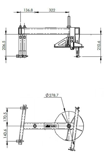 DPF mounting tool for Scania Redevelopment