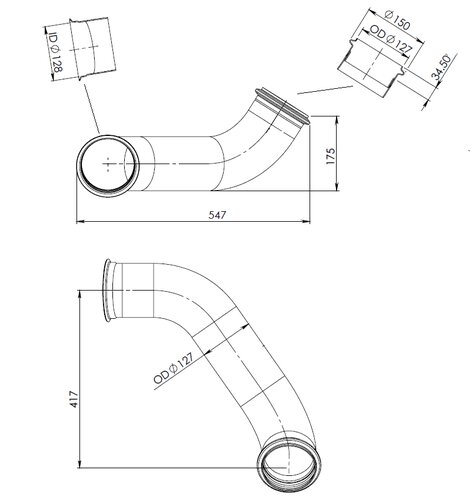 Pipe for DAF