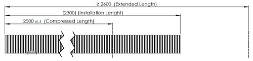 Flex Pipe, D2S+, OD/ID=80.5/77.1 L=2000, SS