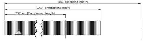 Flex Pipe, D2S+, OD/ID=113.4/110  L=2000, SS