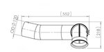 Exhaust Pipe w. Bellow for Mercedes, E-Line