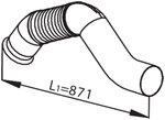 Pipe w. flex for Mercedes