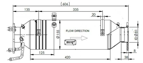 Catalytic Converter w. DOC & CHP-SIC for Iveco