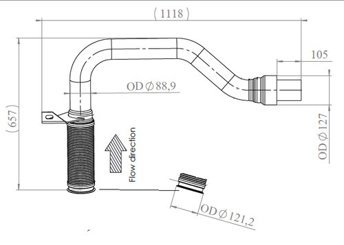 TUBE AVANT-DAF-1450406