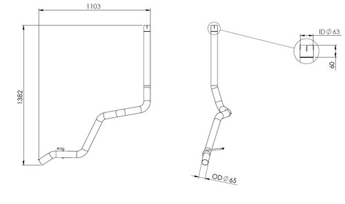 Pipe for Iveco