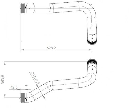 Air Cooling Pipe for MAN