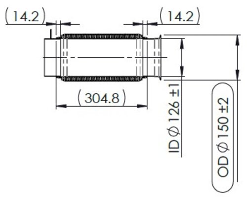 Exhaust Bellow for Freightliner/Western Star