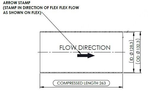 Exhaust Flex, D3S for Kenworth