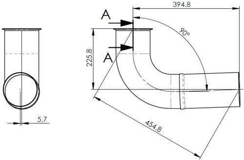 Exhaust Pipe for Freightliner/Western Star