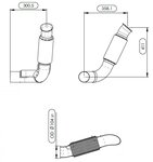 Exhaust Pipe w. Bellow for International