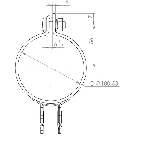 Rain Cap, Ø=100.5, ZINC