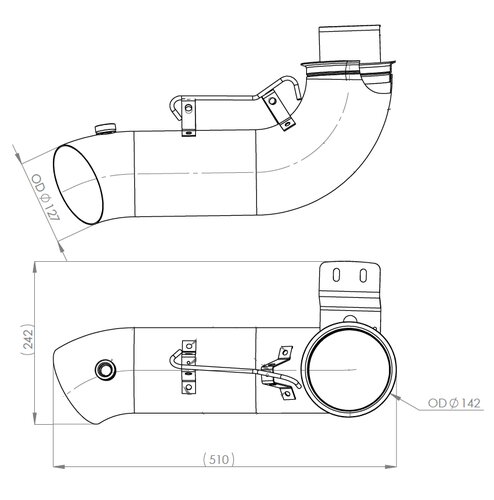 Pipe for Scania