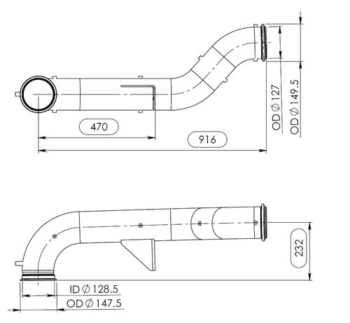 Pipe for DAF